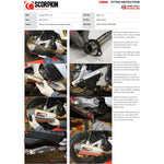 Scorpion Serket Parallel Stainless Oval Exhaust For Honda PCX 125 2014-2016