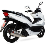 Scorpion Serket Parallel Stainless Oval Exhaust For Honda PCX 125 2014-2016
