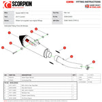 Scorpion Serket Taper Stainless Oval Exhaust For Suzuki GSX-S 750 2017-2022