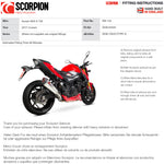 Scorpion Serket Taper Titanium Oval Exhaust For Suzuki GSX-S 750 2017-2022