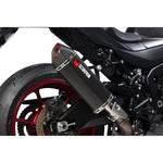 Scorpion Serket Parallel Black Ceramic Oval Exhaust For Suzuki GSX-R 1000 2017-2018