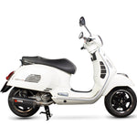 Scorpion Serket Parallel Black Ceramic Oval Exhaust For Vespa GTS GTV 125 250 300 SUPER 2009-2018