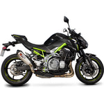 Scorpion Serket Taper Titanium Oval Exhaust For Kawasaki Z900 2017-2019
