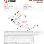 Scorpion Serket Parallel Full System Stainless Steel Exhaust For Vespa GTS 125 iGET 2017-2019