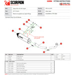 Scorpion Serket Parallel Full System Black Ceramic Exhaust For Vespa GTS 125 iGET 2017-2019