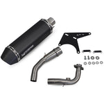 Scorpion Serket Parallel Full System Black Ceramic Exhaust For Vespa GTS 125 iGET 2017-2019