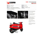 Scorpion Serket Parallel Full System Black Ceramic Exhaust For Scomadi TL 125 Euro 4 2017-2018