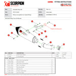 Scorpion Serket Taper Stainless Steel Exhaust For Kawasaki Ninja 400 2018-2024