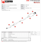 Scorpion Car Exhaust Cat-Back System (Resonated) BLK Monaco - Mini Cooper S R56 R57 R58 R59 2007 - 2014