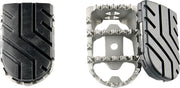 SW Motech Ion Footrests - Ducati MultiStrada V4 1200 2021-2024 - Black/Silver