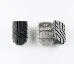 SW Motech Ion Footrests - Ducati MultiStrada V4 1200 2021-2024 - Black/Silver