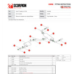 Scorpion Car Exhaust Cat-Back System (Resonated) (Non-Valved) Daytona - Audi TT MK3 2.0 TFSI Quattro 2014 - 2019