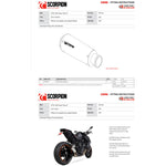 Scorpion Red Power Stainless Steel Exhaust For KTM 1290 Super Duke R 2014-2025 And GT 2014-2025