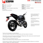 Scorpion Red Power Stainless Steel Exhaust For Honda CB 125 R 2018-2020