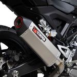 Scorpion Serket Parallel Satin Titanium Exhaust For Honda CB 125 R 2018-2020
