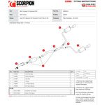 Scorpion Car Exhaust Cat-Back System (Resonated) Polished Daytona - Mini Cooper S Clubman R55 2007 - 2014