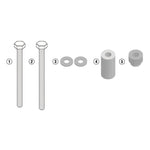 Givi Specific Kit to Install SLD01 Frame Sliders Benelli Leoncino 500 (17-19)