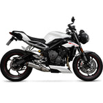 Scorpion Red Power Stainless Steel Exhaust For Triumph Street Triple 765 2017-2019