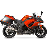Scorpion Serket Taper Satin Titanium Exhaust For Kawasaki Z1000SX Euro 4 2017-2019