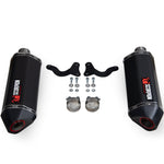 Scorpion Serket Parallel Black Ceramic Exhaust For Triumph Speed Triple 1050 S And RS 2018-2020