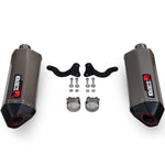 Scorpion Serket Parallel Satin Titanium Exhaust For Triumph Speed Triple 1050 S And RS 2018-2020