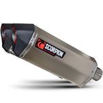 Scorpion Serket Parallel Satin Titanium Exhaust For Triumph Speed Triple 1050 S And RS 2018-2020