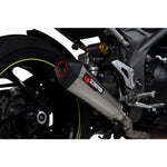 Scorpion Red Power Satin Titanium Exhaust For Triumph Speed Triple 1050 S And RS 2018-2020