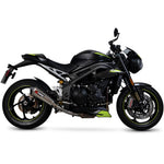 Scorpion Red Power Satin Titanium Exhaust For Triumph Speed Triple 1050 S And RS 2018-2020