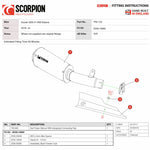 Scorpion Red Power Black Ceramic Exhaust For Suzuki GSX-S 1000 Katana 2019-2020
