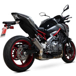 Scorpion Red Power Satin Titanium Exhaust For Kawasaki Z900 And Z900 A2 2017-2019