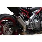 Scorpion Red Power Satin Titanium Exhaust For Kawasaki Z900 And Z900 A2 2017-2019