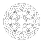 Moto Master Halo Series Floating Front Brake Disc - Kawasaki ZZR 1100 1990-1992