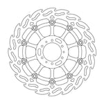 Moto Master Flame Series Floating Front Left Brake Disc - Honda CBR900RR Fireblade 1992-1993