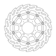 Moto Master Flame Series Floating Front Left Brake Disc - Kawasaki GTR 1400 ABS 2008-2016