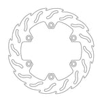 Moto Master Flame Series Fixed Front Left Brake Disc - Honda XL 600 V 1987-1999