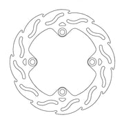 Moto Master Flame Series Rear Brake Disc - Triumph Speed Triple 955 1999-2004