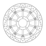 Moto Master Halo Series Floating Racing Front Brake Disc - Ducati Streetfighter V4 1100 2020-2023