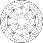 Moto Master Halo Series Floating Front Brake Disc - MV Agusta Rush 1000 2020-2023