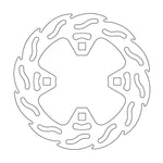 Moto Master Flame Series Rear Brake Disc - KTM XC525 ATV 2008-2013