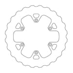Moto Master Nitro Series Rear Brake Disc - Rieju MR300 2021-2024