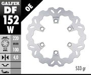 Galfer Wave Rear Brake Disc - Kawasaki KLX300R 1997-2001