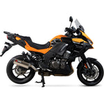 Scorpion Serket Parallel Satin Titanium Exhaust For Kawasaki Versys 1000 2019-2025