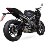 Scorpion Serket Taper Satin Titanium Exhaust For Triumph Street Triple 765 R And RS 2020-2022