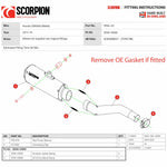 Scorpion Red Power Black Ceramic Exhaust - Honda CMX 500 Rebel 2017 - 2019