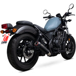 Scorpion Red Power Black Ceramic Exhaust - Honda CMX 500 Rebel 2017 - 2019