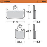 Moto Master Roadpro Sinder Front Brake Pads - Yamaha YZF-R1 1000 2007-2014