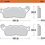 Moto Master Roadpro Sinder Rear Brake Pads - Honda VFR 1200 XD 2012-2020