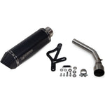 Scorpion Serket Parallel Black Ceramic Oval Exhaust - Vespa GTS300 HPE Half System 2019 - 2020