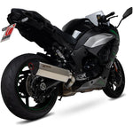 Scorpion Serket Taper Satin Titanium Exhaust For Kawasaki Ninja 1000SX 2020-2025