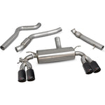 Scorpion Car Exhaust Cat-Back System (Resonated) (Electronic Valves) Carbon Fibre Ascari - BMW M2 F87 2016 - 2018